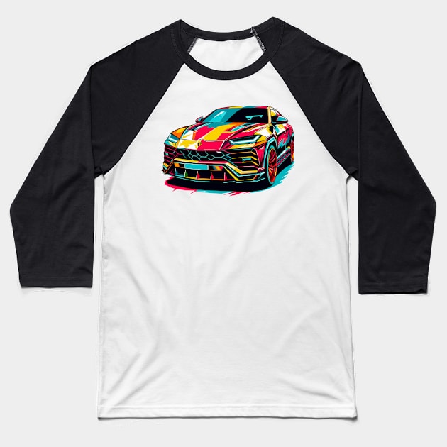 Lamborghini Urus Baseball T-Shirt by Vehicles-Art